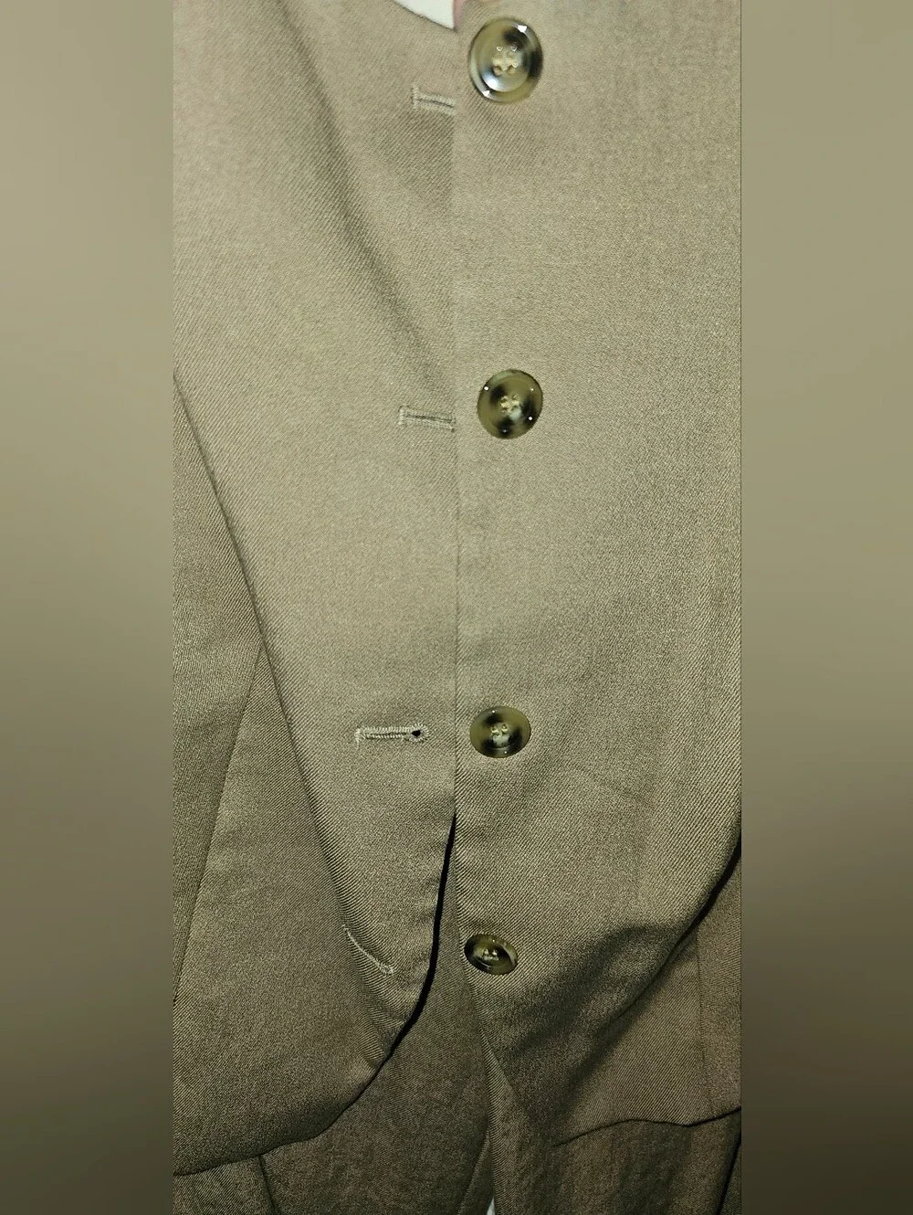 H&M Linen-Blend Button-Up Vest and Matching Balloon-Leg Cuffed Pants Set